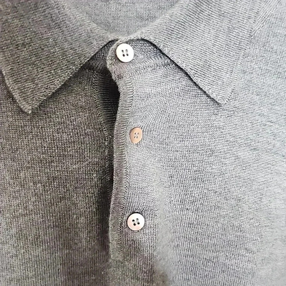Brook Brothers Wool/ Silk and Cashmere Men Olive Green light weight  sweater. - Picture 3 of 9